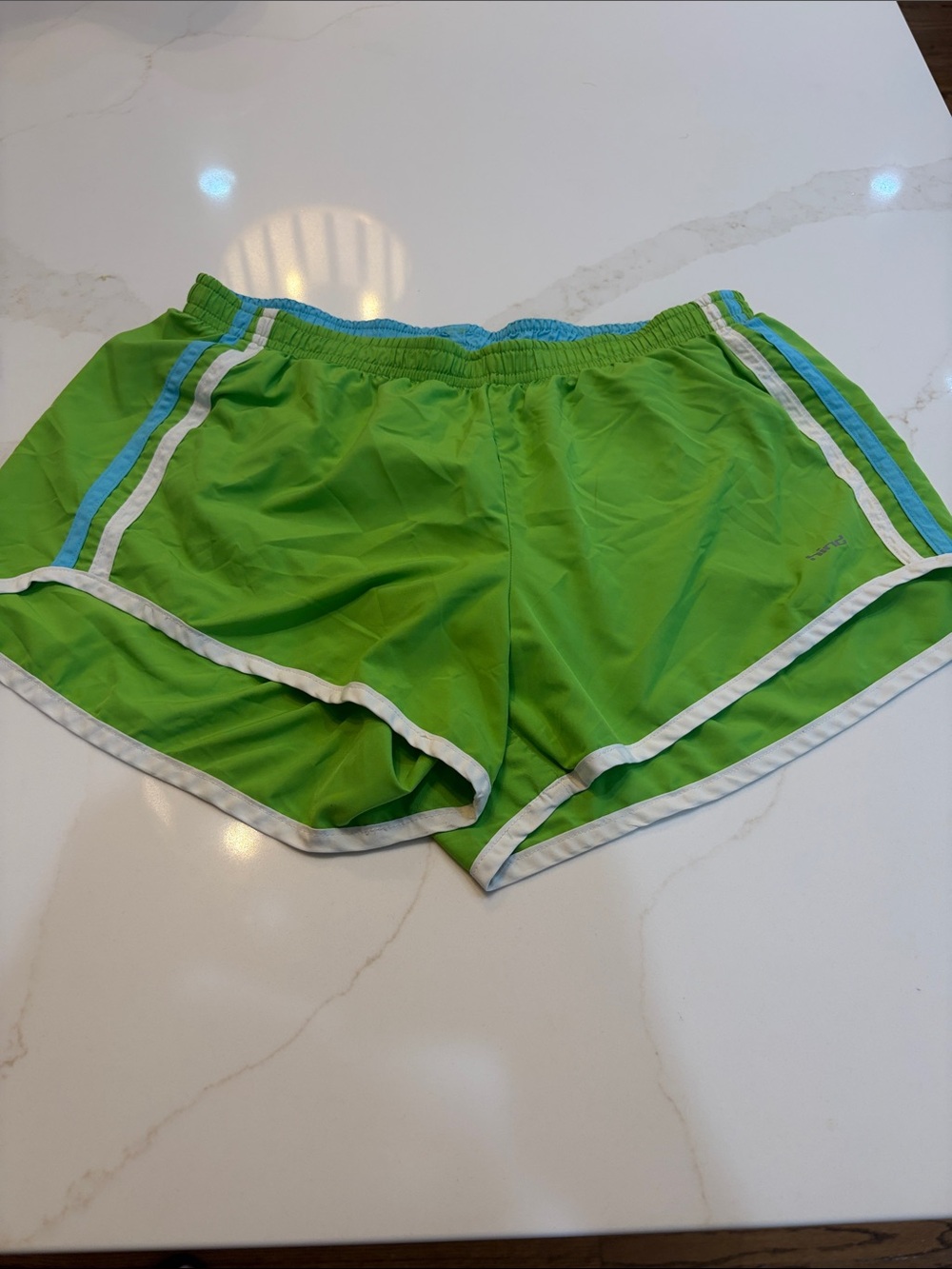 Hind Women’s Lime Green Athletic Shorts with White Trim